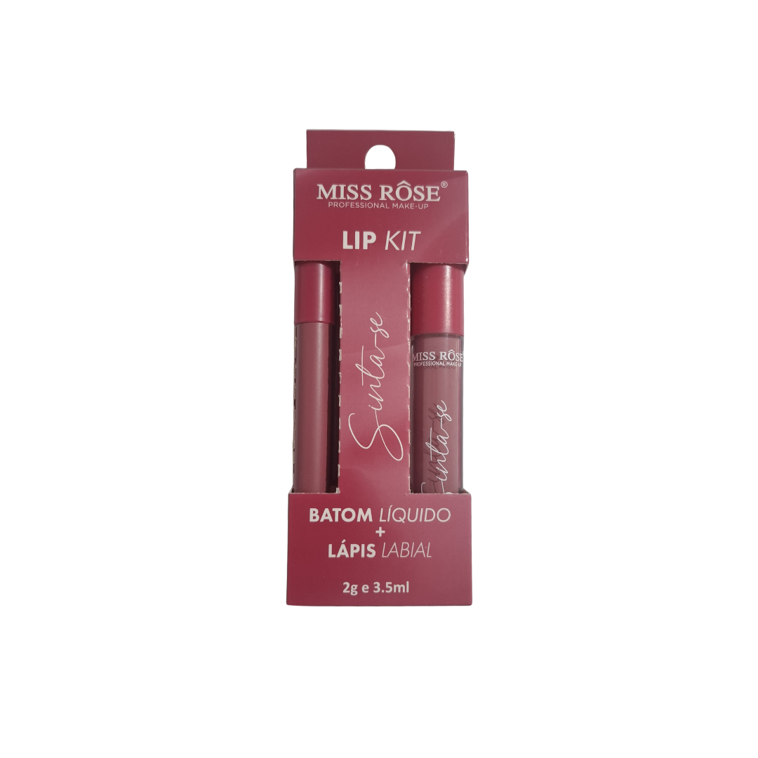 Lip Kit Batom Líquido e Lápis Labial